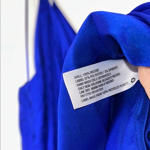 Cushnie Blue Asymmetrical Slip Dress for Cocktail - Picture 9 of 12